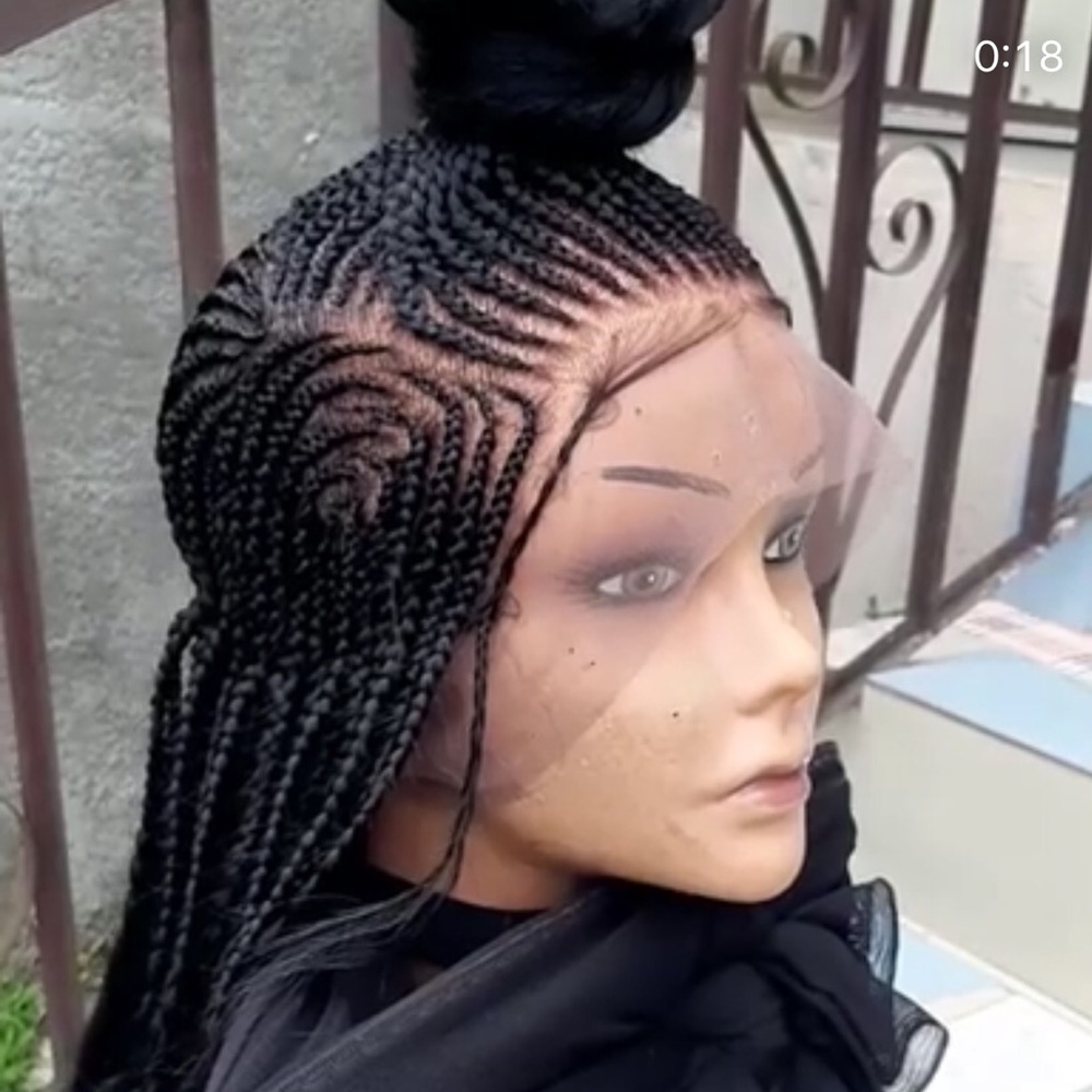 Full lace braided wig
